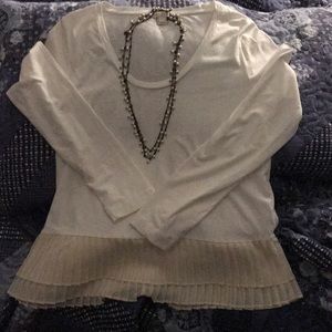 NWOT j.crew cream shirt